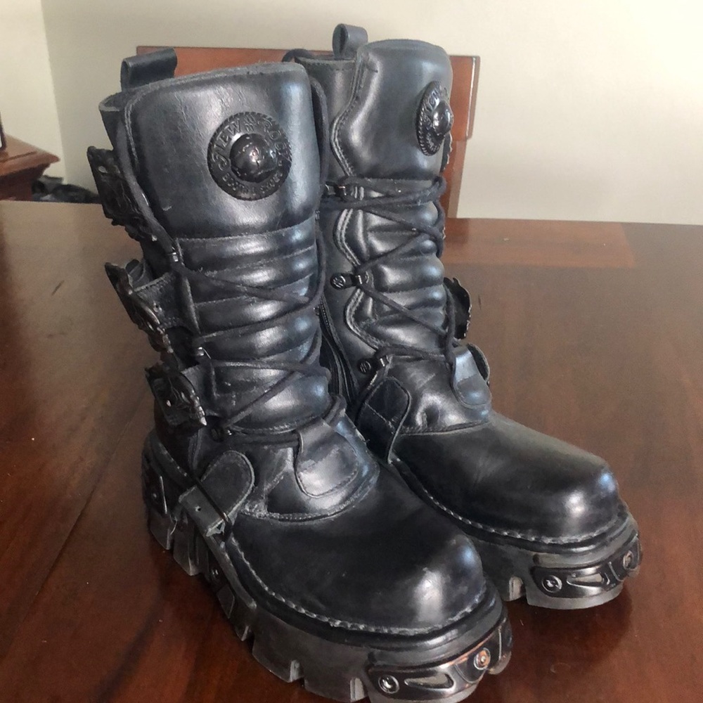 New Rock Boots Mid Calf Boots